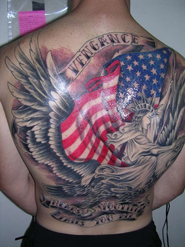 american flag tattoo