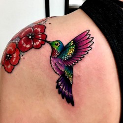 hummingbird pin on tattoos