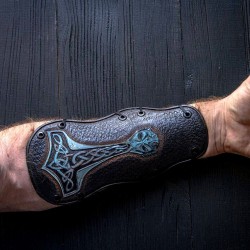 viking armor bracers womans men leather armor medi