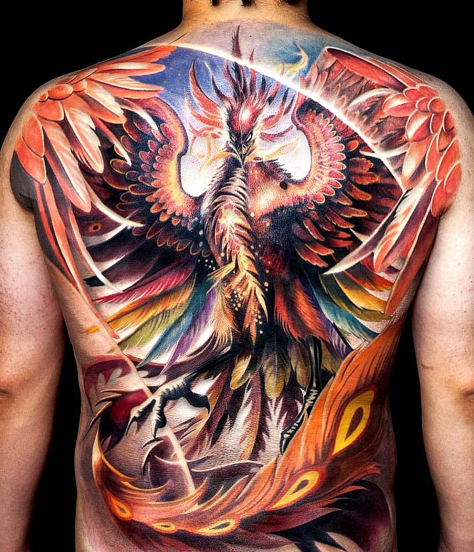 tattoos for men phoenix tattoo design