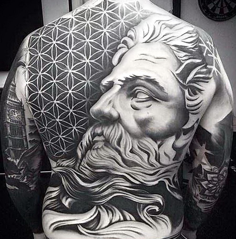 amzing tattoo for men on back