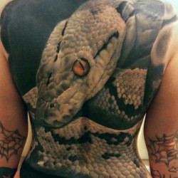 cobra back tattoo