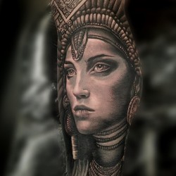 aztec tattoo face