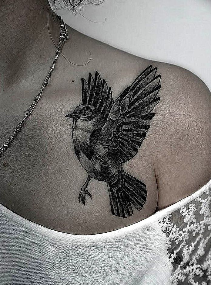 photo tattoo sparrow