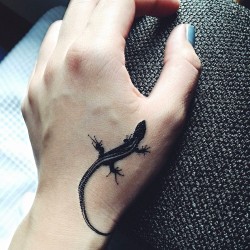 lizard temporary fake tattoo sticker set of 2