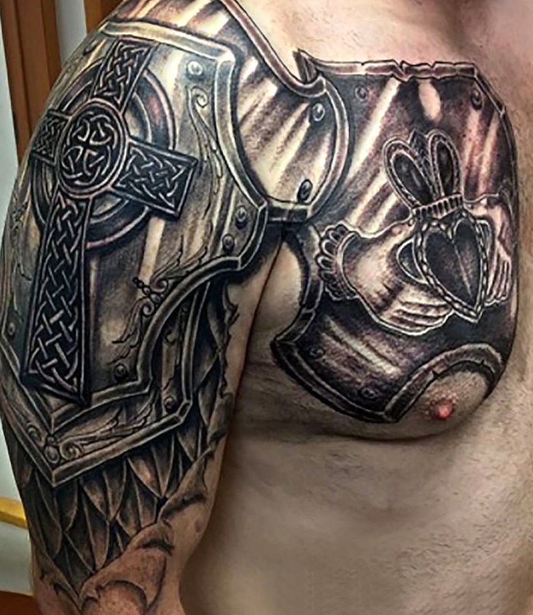 irish armour tattoo
