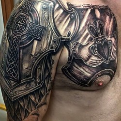 irish armour tattoo