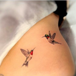 2 small hummingbird tattoo ideas