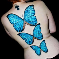 bold butterflies blue butterfly tattoo butterfly