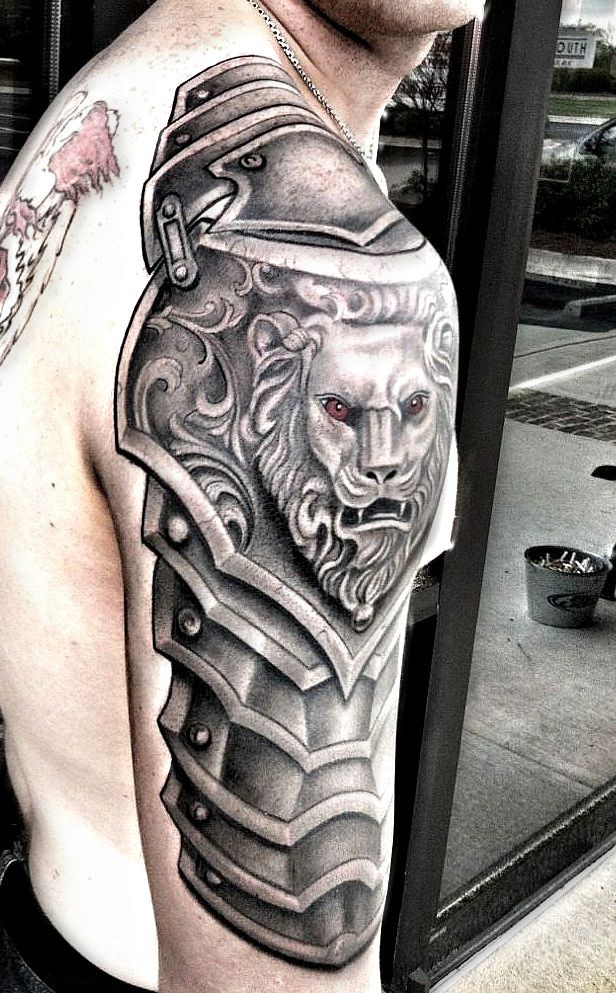 shoulder tattoo shoulder armor tattoo armor tatto