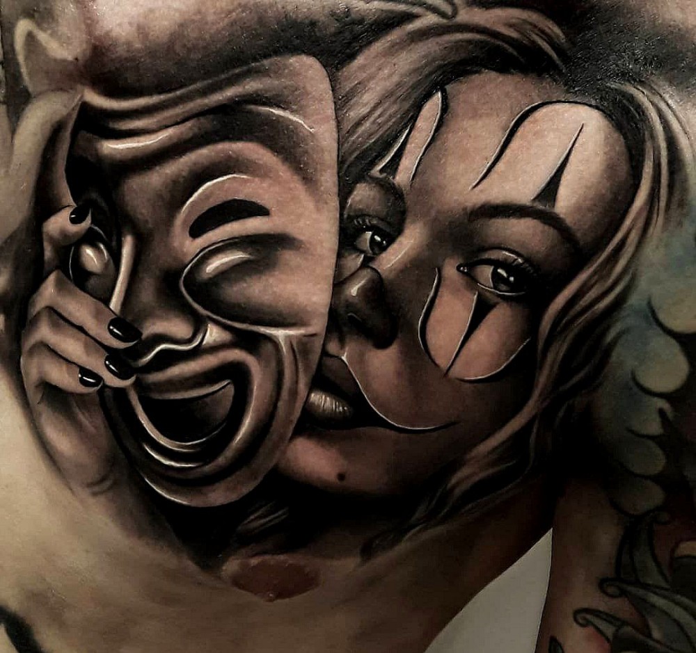 girl with mask