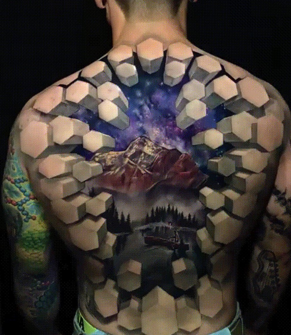 3d design on back