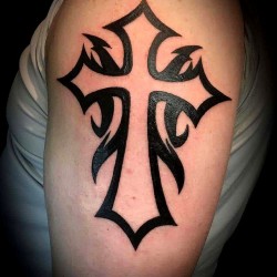 tribal cross tattoo ideas