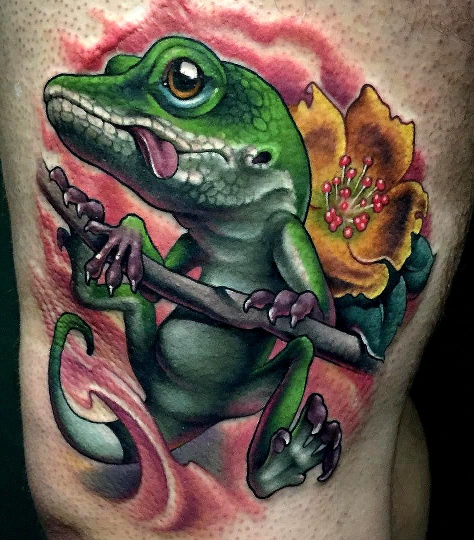samoan tattoos arm lizard tattoo