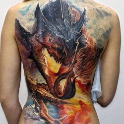 awesome dragon tattoo