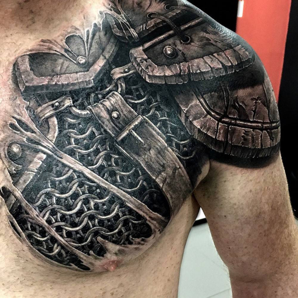 tattoo uploaded by kirill mamontov armor chest