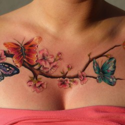 ideen fur tattoos verschiedene tattoos blumen ta
