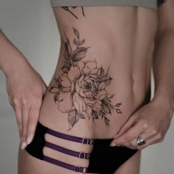 flower tattoo for girl