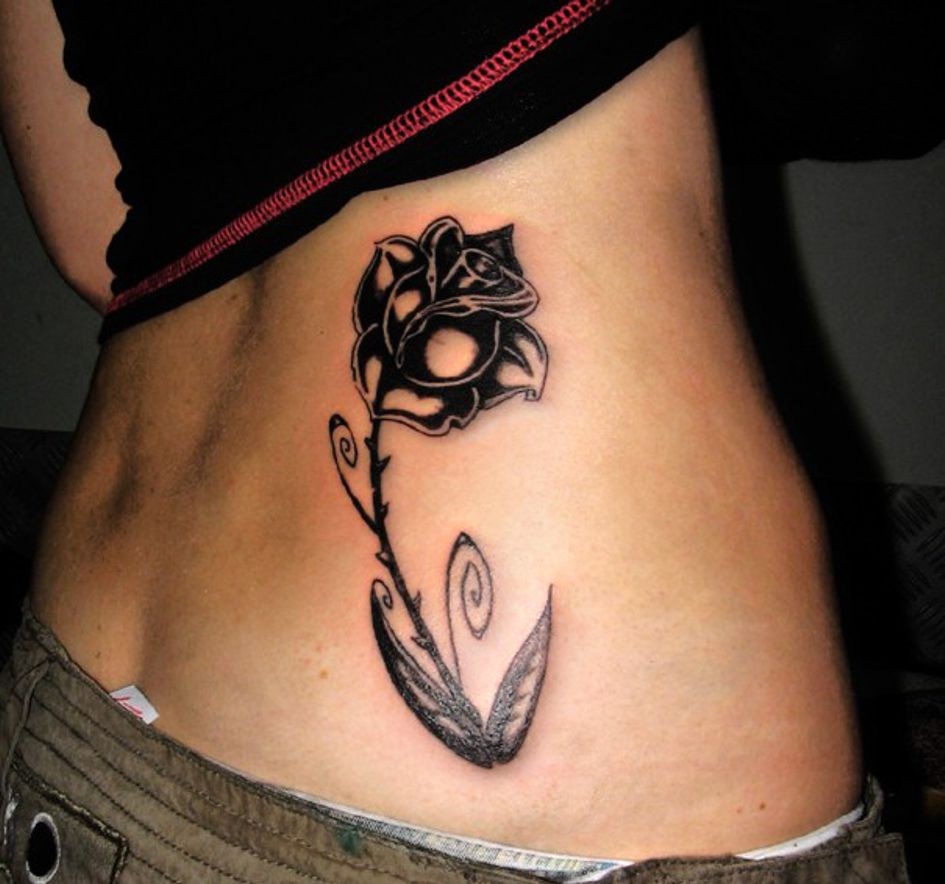 black rose tattoo