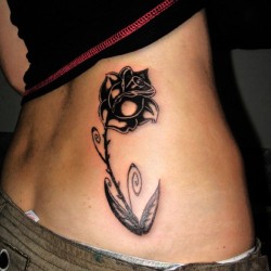 black rose tattoo