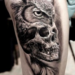 owl tattoo by alexbruz rbest tattoos