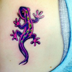 watercolor tattoo gecko