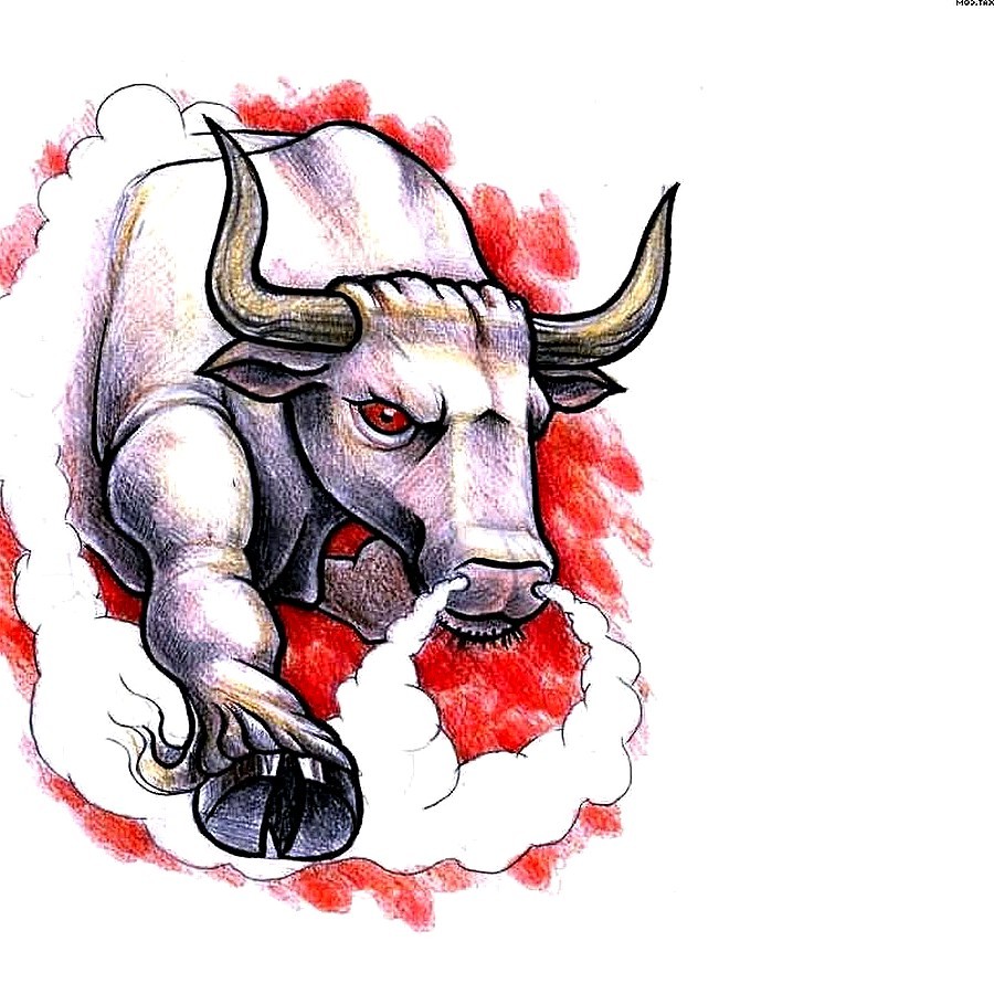 bull tattoo design