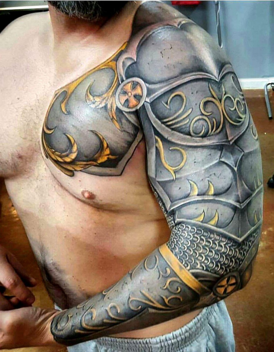 pin by sean quinn on armour tattoos shoulder armor