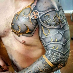 pin by sean quinn on armour tattoos shoulder armor