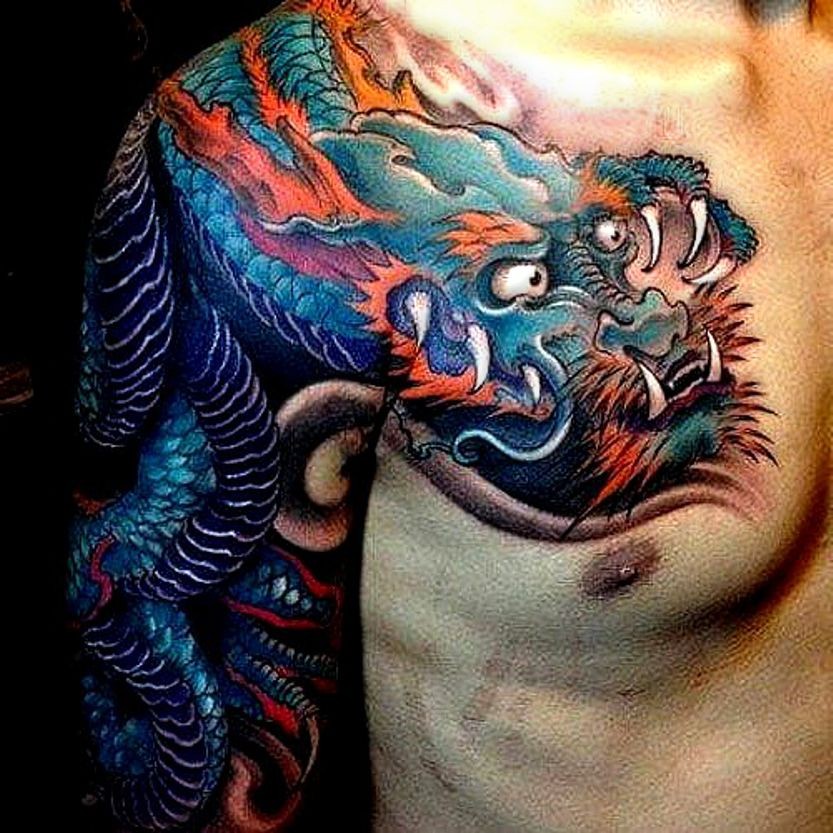 japan best dragon tattoos for men