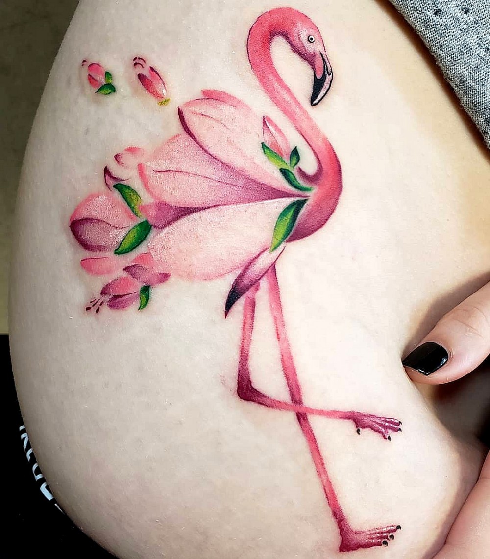 perfect flamingo tattoo designs for ink art lov