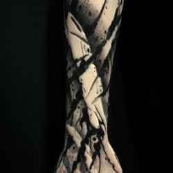 art tattoo on hand