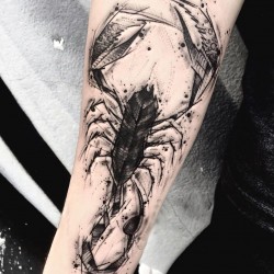 acorpion on hand