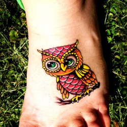 colorful owl tattoo ideas on pinterest owl tatto