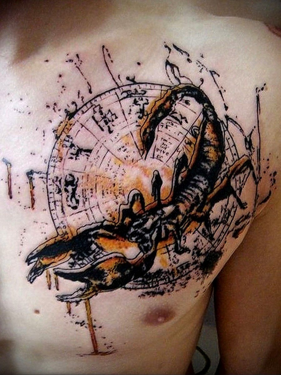 photo tattoo zodiac scorpio
