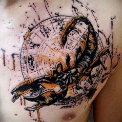 photo tattoo zodiac scorpio