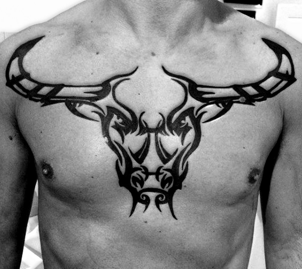 bull skull tattoos design