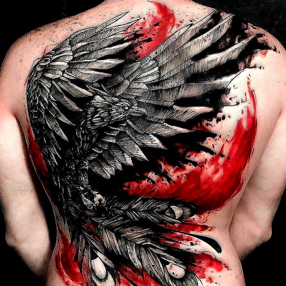 wade barnett auf animal birds insect tattoos