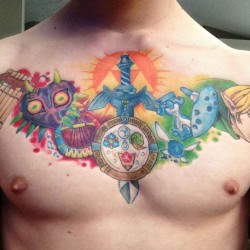 zelda chest tattoo tattoos gaming tattoo video g