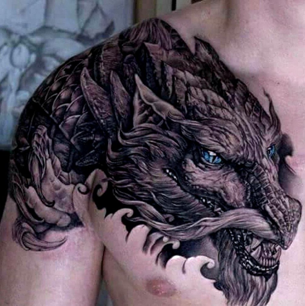 now this is one of the best dragon tattoos i