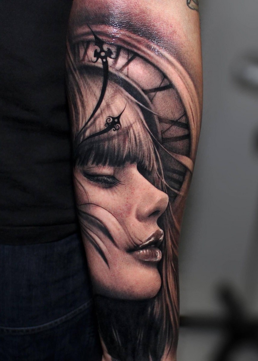 pin em tattoos clock face