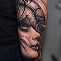 pin em tattoos clock face