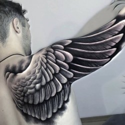hyper realistic tattoo wings tattoo wing tatto