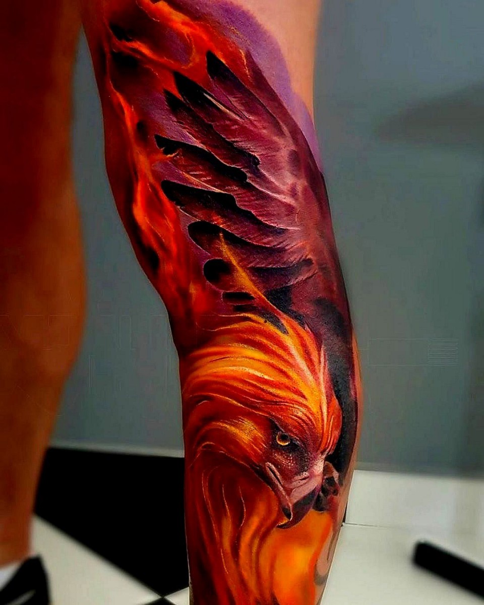 phoenix on leg