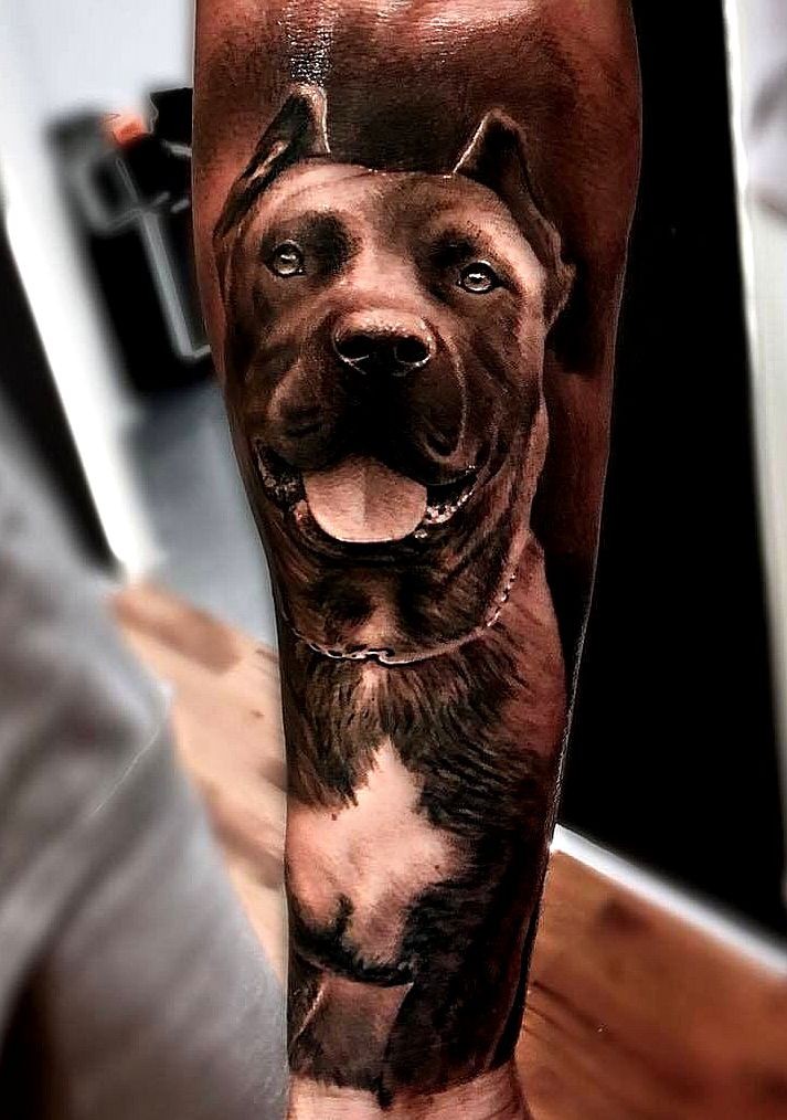 dog portrait tattoo dog memorial tattoos dog tat