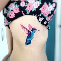 beautiful hummingbird tattoos
