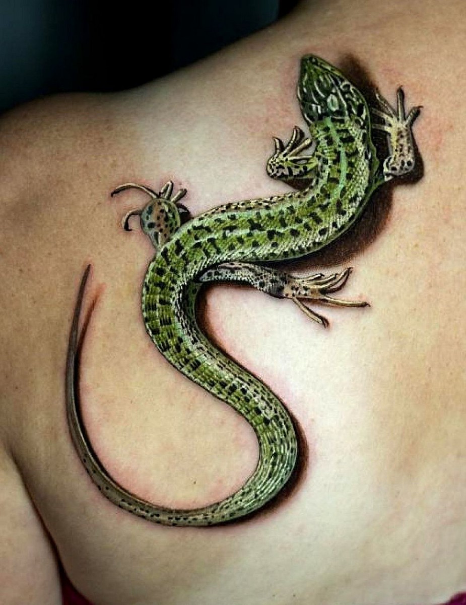 tatuaz jaszczurka