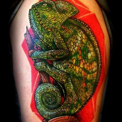 cameleon lizard tattoo symbol
