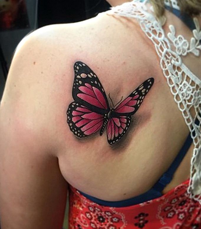 an example of a 3d tattoo drawing