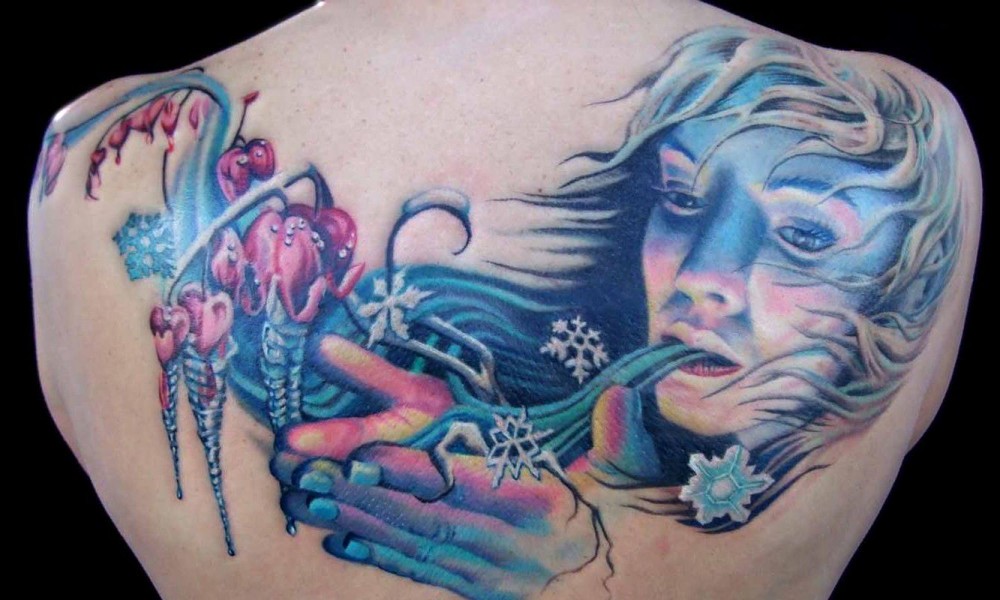 gorgeous womens winter tattoo